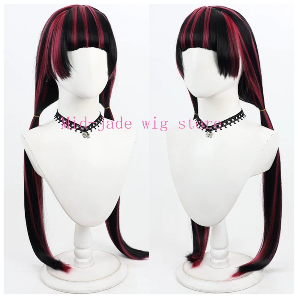 Photography Japanese - Anme Dark Hair Draculaura Cosplay Peruğu,